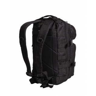 Mochila tática militar MilTec US Assault SM de 20 litros, preta, com fecho de velcro. 2