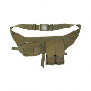 Coldre de pistola para cinto militar e porta-carregador duplo MFH Coyote