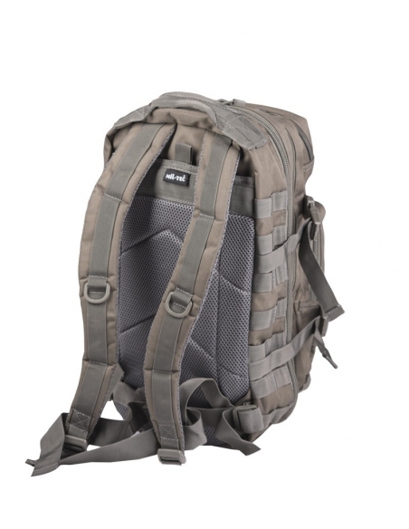 Compre a mochila tática militar MilTec US Assault SM de 20 litros com estampa de folhagem e fecho de velcro.
