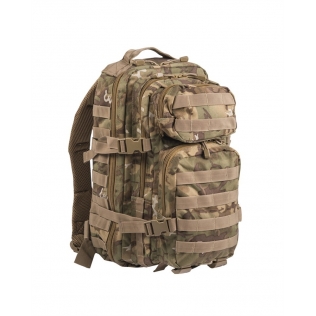 Mochila Tática Militar MilTec US Assault SM 20 Litros Woodland Arid