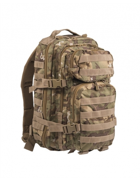 Mochila Tática Militar MilTec US Assault SM 20 Litros Woodland Arid