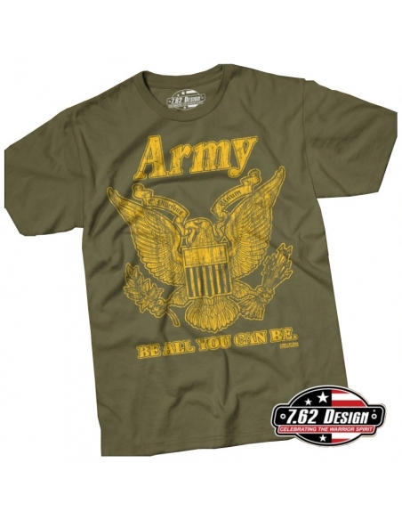 Camiseta retrô do exército 7.62 Design