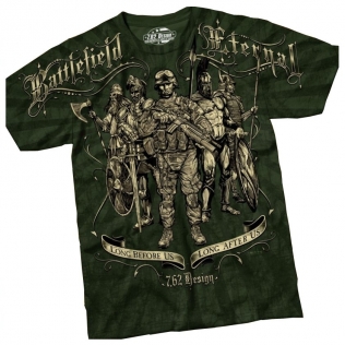 Camiseta verde Battlefield 7.62 Design