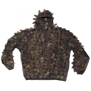 Traje de camuflagem MFH marrom-caçador com folhas