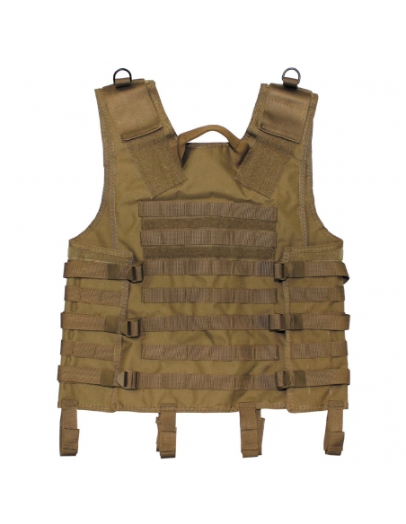 Compre o colete tático MFH Molle na cor Coyote Tan.
