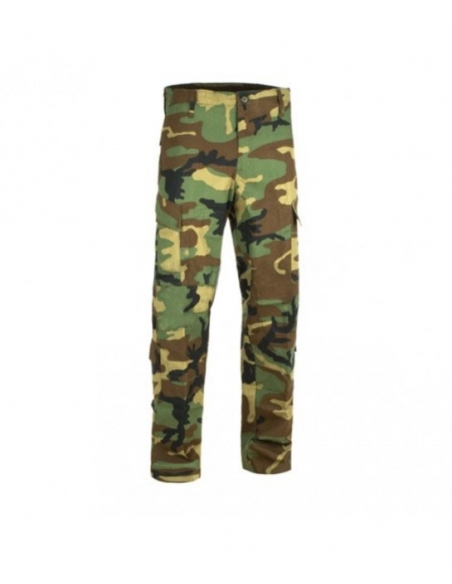 Calças TDU Rip Stop Claw Gear com camuflagem Woodland