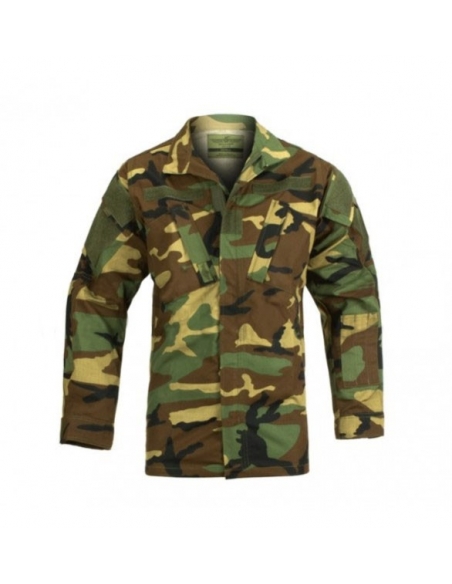 Camisa camuflada TDU Woodland Rip Stop Claw Gear