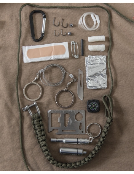Compre o chaveiro de paracord de sobrevivência preto MilTec