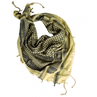 Cachecol camuflado MilTec Coyote e Black Shemagh