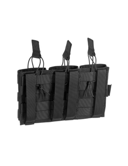 Compre o porta-carregador triplo Molle 5.56 preto Invader Gear