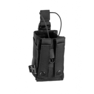 Estojo para rádio Invader Gear preto com sistema Molle 2