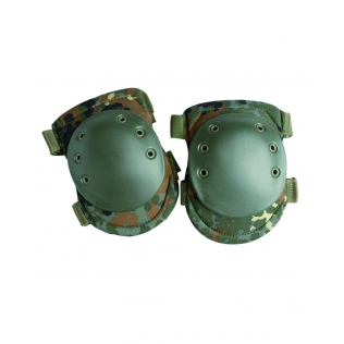 Joelheiras táticas militares MilTec com estampa Flecktarn