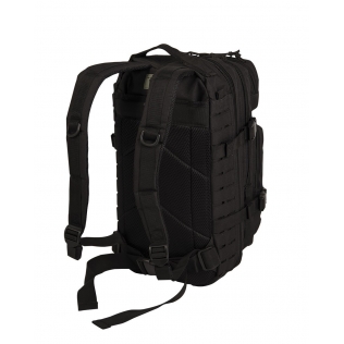 Mochila tática militar MilTec US Assault SM de 20 litros com corte a laser, preta. 2