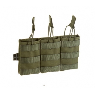 Porta-carregador triplo Molle verde Invader Gear calibre 5,56 mm