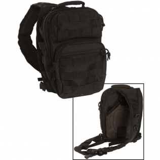 Bolsa de ombro tática MilTec One Strap Assault, tamanho grande, preta. 2
