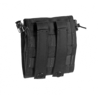 Bolsa dobrável preta com sistema Molle para armazenamento de lixo Invader Gear 2