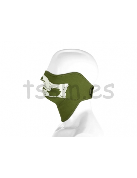 Compre Máscara de Proteção de Neoprene com Estampa de Caveira Invader Gear em Verde