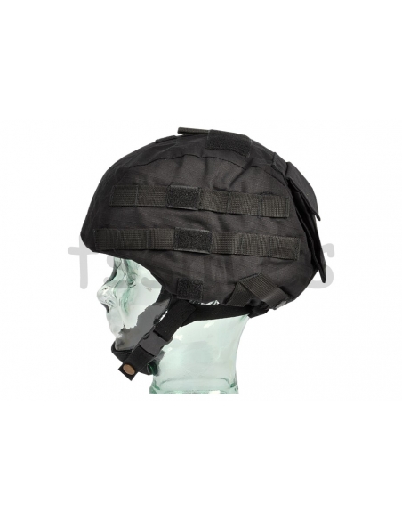 Capa para capacete militar Raptor Invader Gear preta.