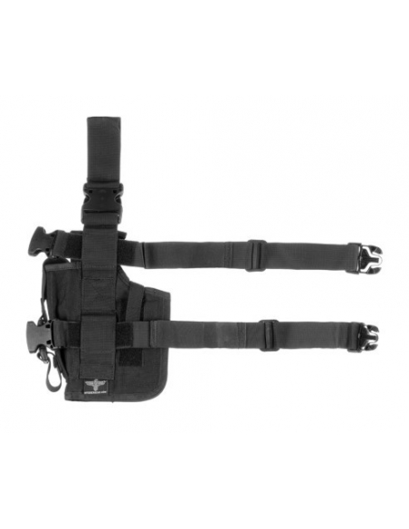 Compre o coldre de perna para pistola Invader Gear na cor preta.