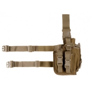 Coldre de coxa para pistola Invader Gear Coyote