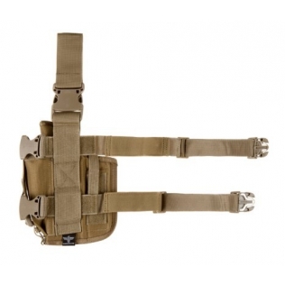 Coldre de coxa para pistola Invader Gear Coyote 2