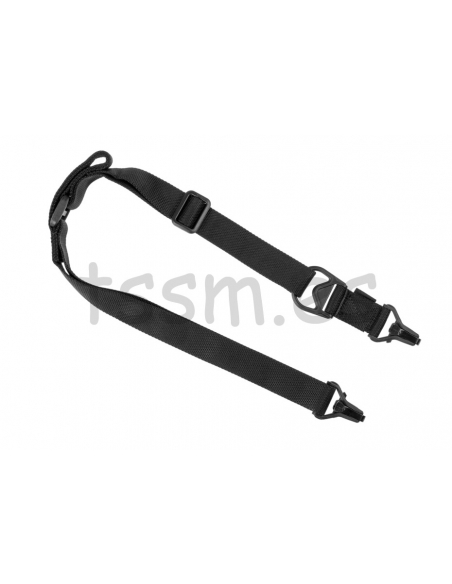 Bandoleira tática de 2 pontos Invader Gear FS3 preta para fuzil