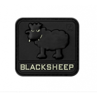 Patch de borracha 3D Ovelha Negra que Brilha no Escuro JTG
