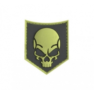 Patch de borracha 3D com caveira macia Acu JTG