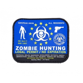 Patch de borracha 3D Zombie Hunter JTG