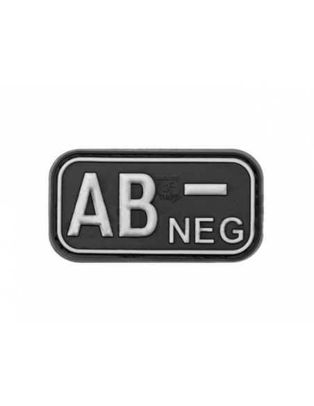 Patch de borracha 3D AB Negativo Swat JTG