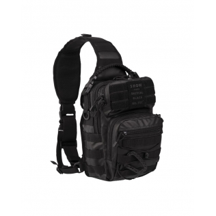 Bolsa de ombro tática MilTec One Strap Assault SM, preta
