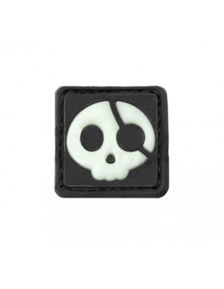 Tapa-olho de pirata 3D de borracha que brilha no escuro para o Halloween JTG