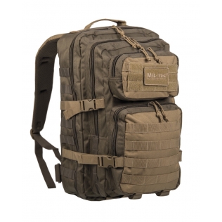 Mochila tática militar MilTec US Assault LG Ranger de 36 litros - Verde e Coyote