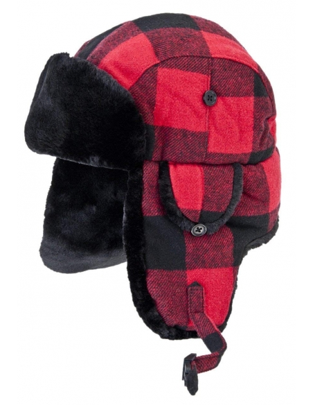 Chapéu de lenhador vermelho e preto Fox Outdoor