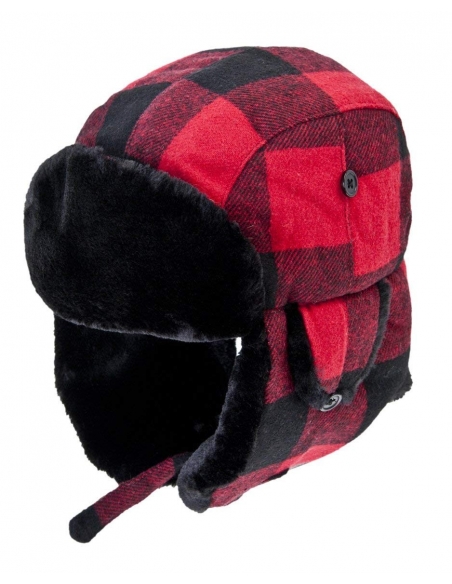Compre o chapéu lenhador vermelho e preto Fox Outdoor
