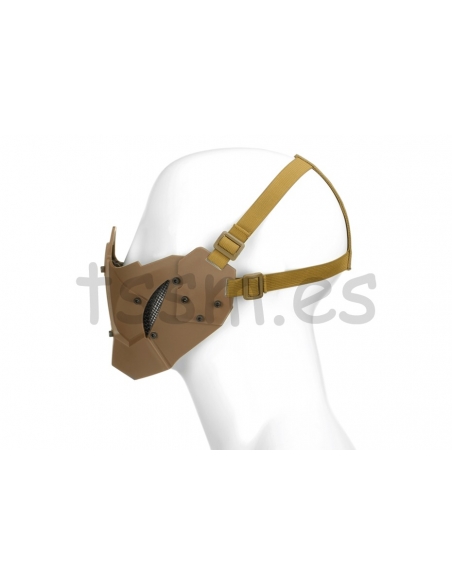 Compre a máscara tática Warrior Steel Half Pirate Arms Coyote.