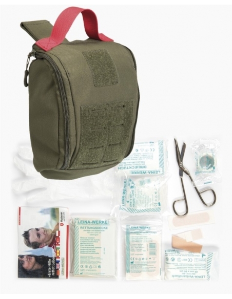 Compre o kit de primeiros socorros MilTec Ifak Green.