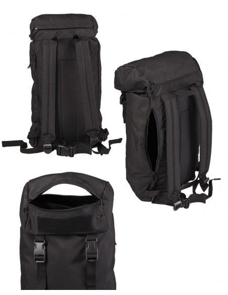 Compre a mochila tática militar MilTec Walker de 20 litros na cor preta.