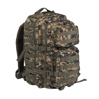 Mochila Tática Militar MilTec US Assault LG 36 Litros Digital Woodland-Marpat