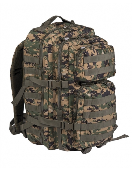 Mochila Tática Militar MilTec US Assault LG 36 Litros Digital Woodland-Marpat