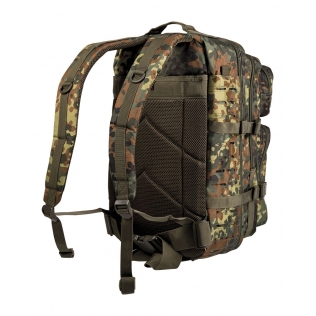 Mochila Tática Militar MilTec US Assault LG 36 Litros com Corte a Laser e Estampa Flecktarn 2