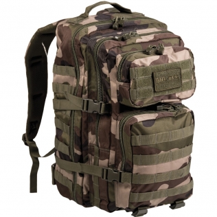 Mochila tática militar MilTec US Assault LG 36 Litros CCE com velcro frontal