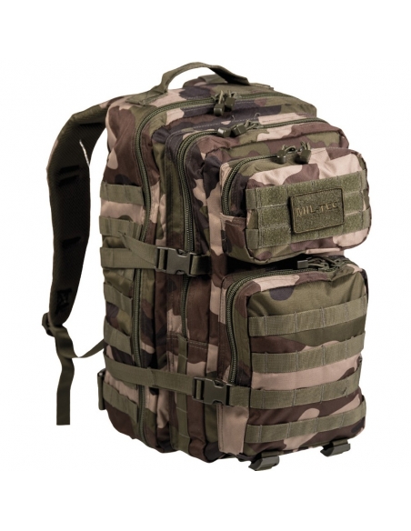 Mochila tática militar MilTec US Assault LG 36 Litros CCE com velcro frontal