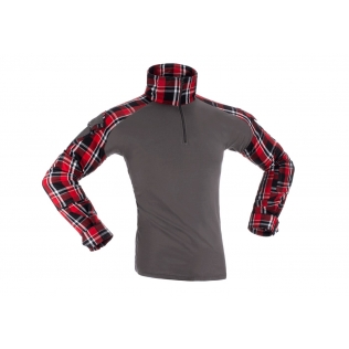Camiseta de combate xadrez vermelha Ubac Flannel Invader Gear