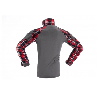 Camiseta de combate xadrez vermelha Ubac Flannel Invader Gear 2