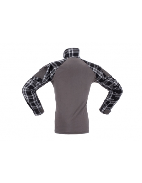 Compre a camiseta de combate xadrez preta Ubac Flannel Invader Gear