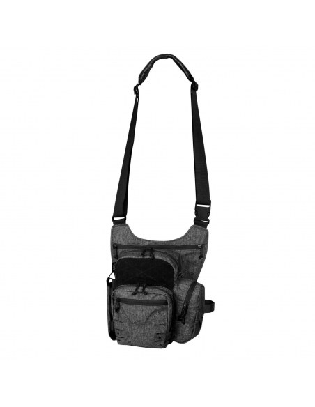 Bolsa de ombro tática EDC Helikon-Tex , cinza mesclado e preta.