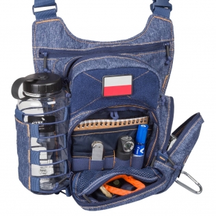 Bolsa de ombro tática EDC Helikon-Tex , cinza mesclado e preta. 2