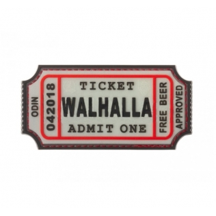 Patch de borracha 3D que brilha no escuro Walhalla JTG
