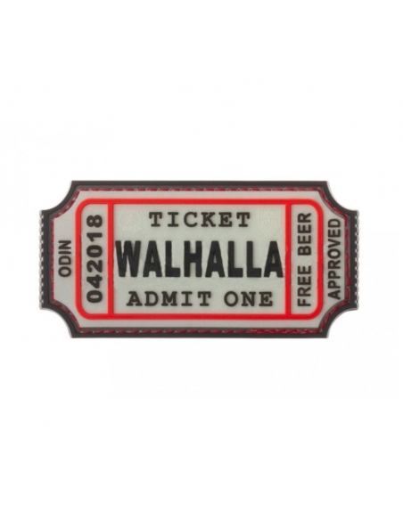 Patch de borracha 3D que brilha no escuro Walhalla JTG